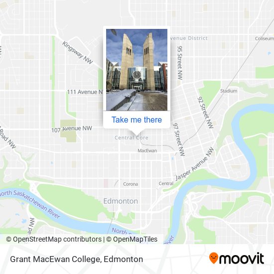 Grant MacEwan College map