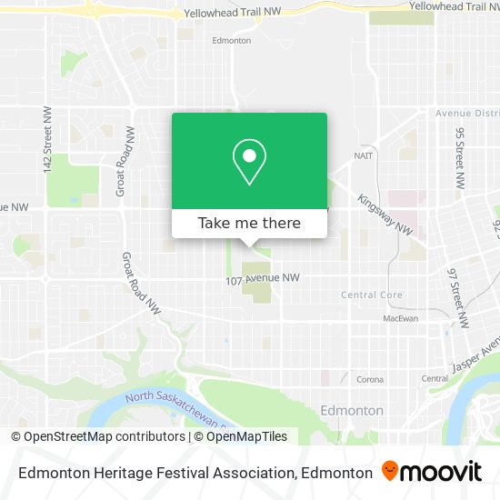 Edmonton Heritage Festival Association map