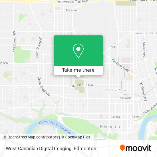 West Canadian Digital Imaging map