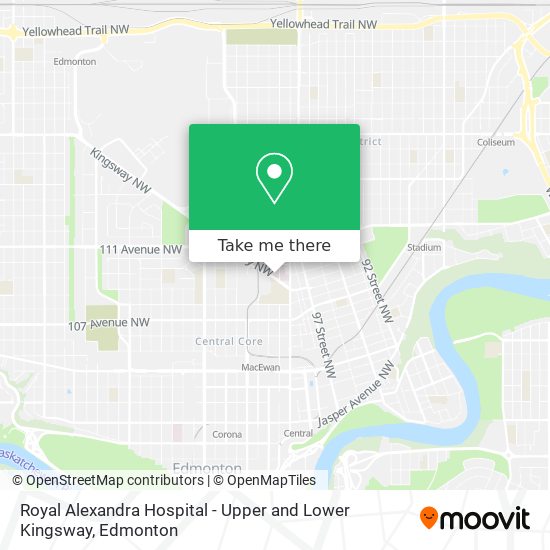 Royal Alexandra Hospital - Upper and Lower Kingsway plan
