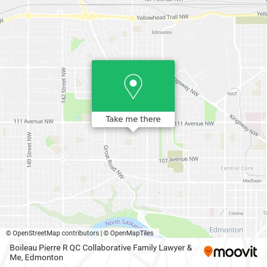 Boileau Pierre R QC Collaborative Family Lawyer & Me map