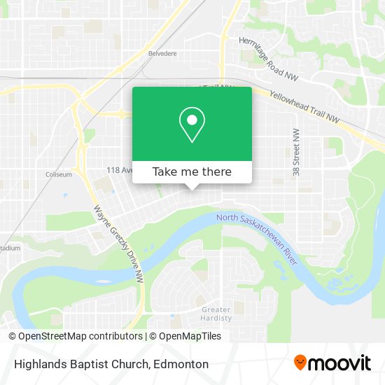 Highlands Baptist Church map