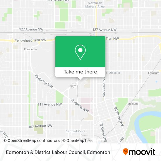 Edmonton & District Labour Council map