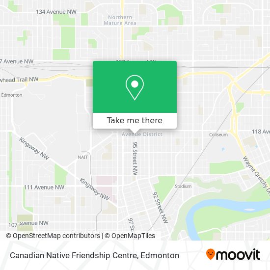 Canadian Native Friendship Centre map