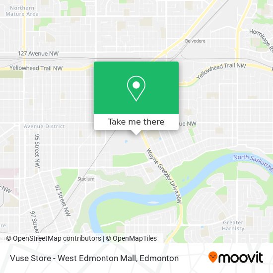Vuse Store - West Edmonton Mall map