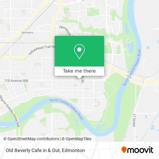 Old Beverly Cafe in & Out map