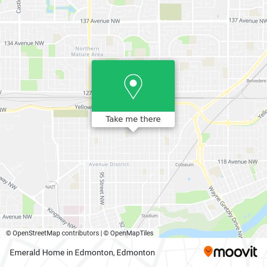 Emerald Home in Edmonton map