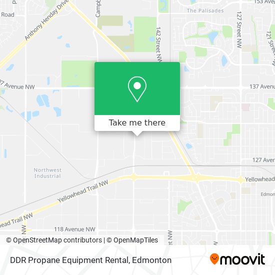 DDR Propane Equipment Rental map