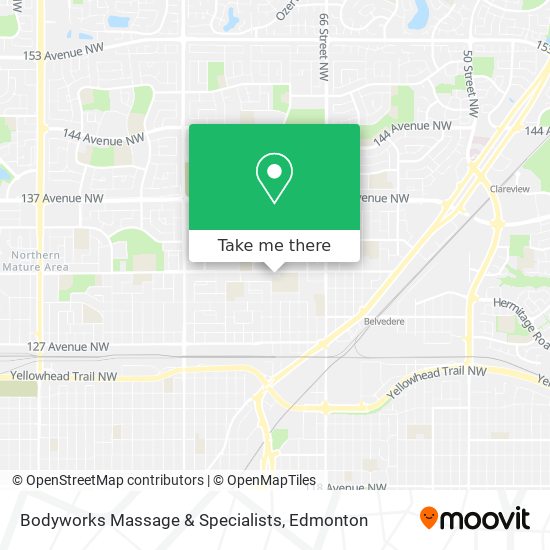 Bodyworks Massage & Specialists map