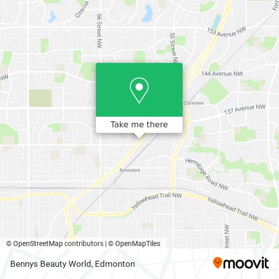 Bennys Beauty World map