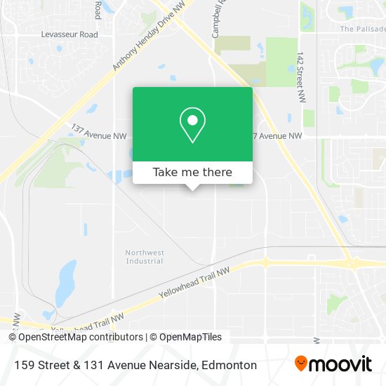 159 Street & 131 Avenue Nearside map