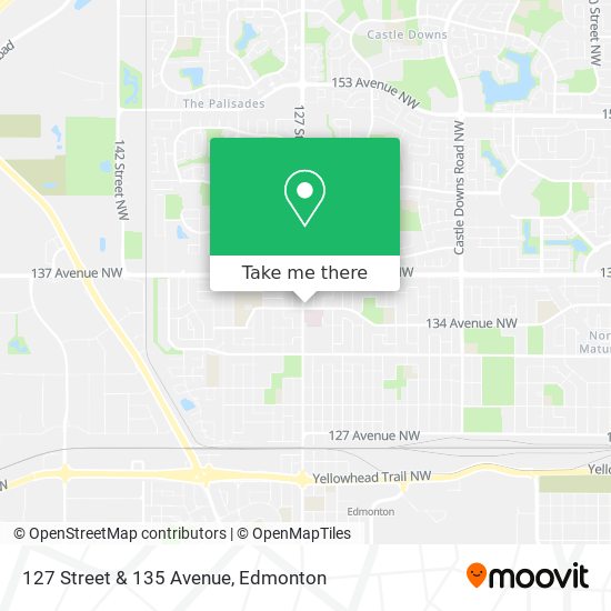 127 Street & 135 Avenue map