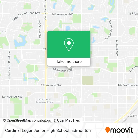 Cardinal Leger Junior High School map