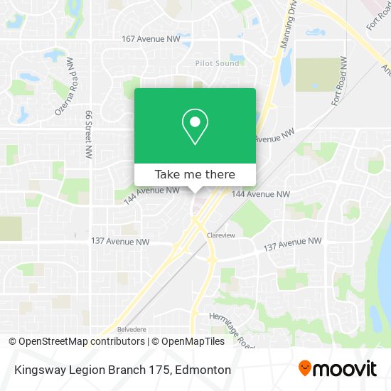 Kingsway Legion Branch 175 map