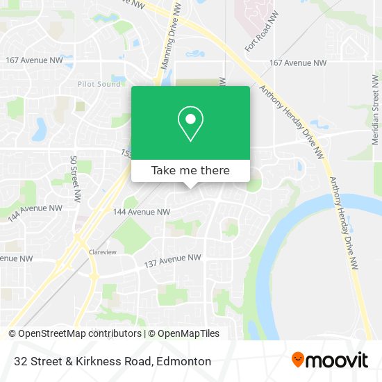 32 Street & Kirkness Road map