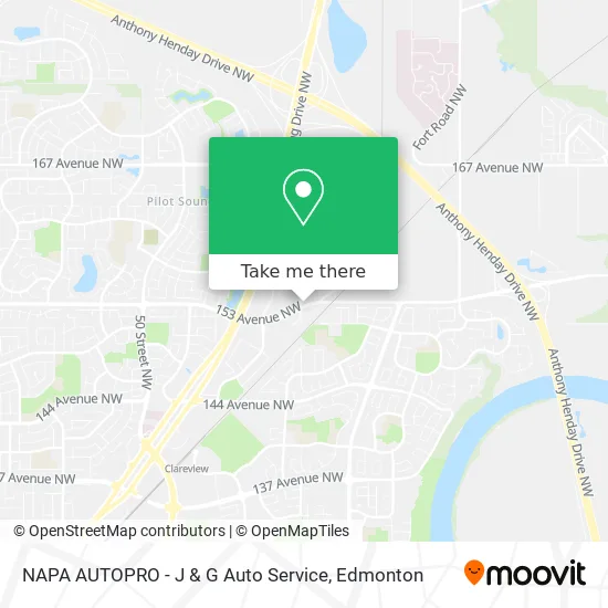 NAPA AUTOPRO - J & G Auto Service map