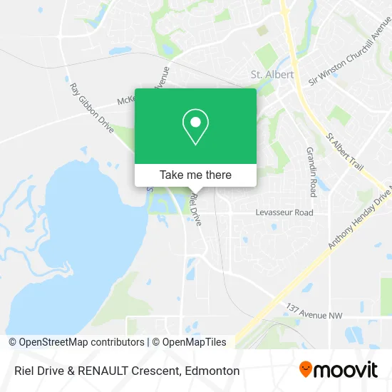 Riel Drive & RENAULT Crescent map
