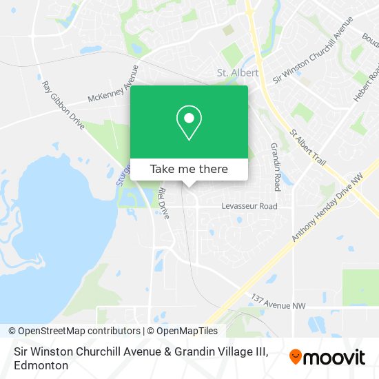 Sir Winston Churchill Avenue & Grandin Village III map