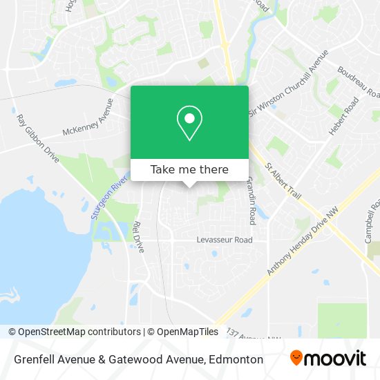 Grenfell Avenue & Gatewood Avenue map