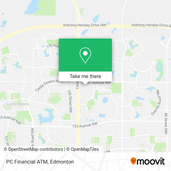 PC Financial ATM map