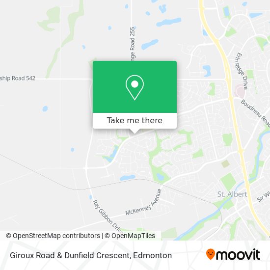 Giroux Road & Dunfield Crescent map