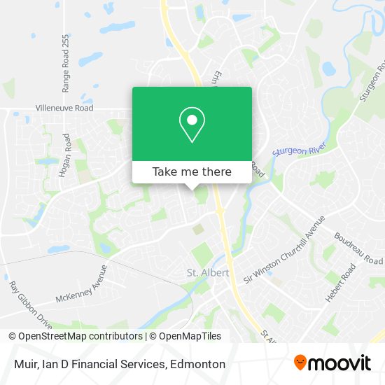 Muir, Ian D Financial Services map