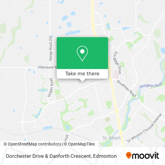 Dorchester Drive & Danforth Crescent map