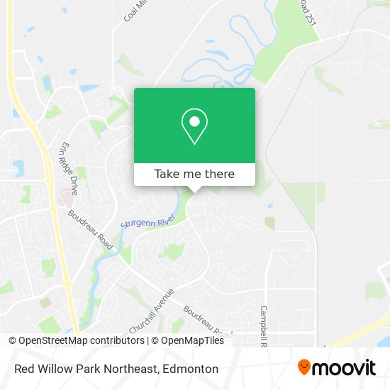 Red Willow Park Northeast map