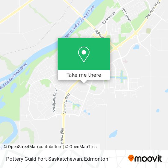 Pottery Guild Fort Saskatchewan map