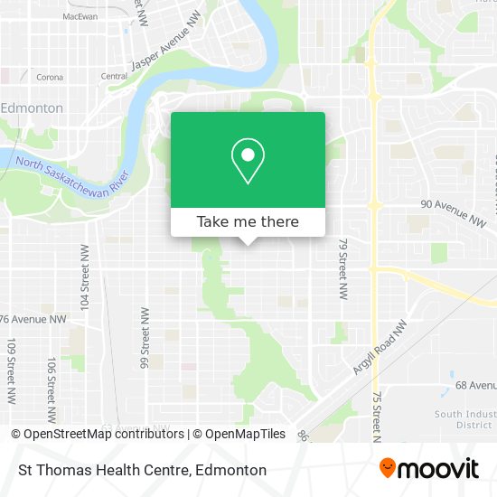 St Thomas Health Centre map