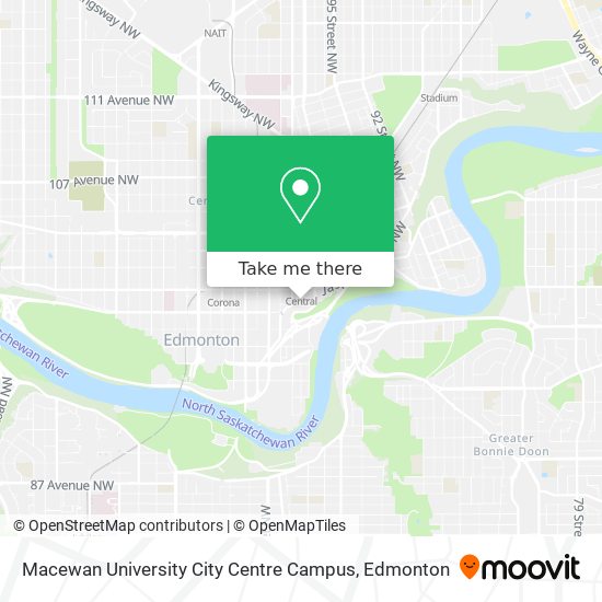 Macewan University City Centre Campus map