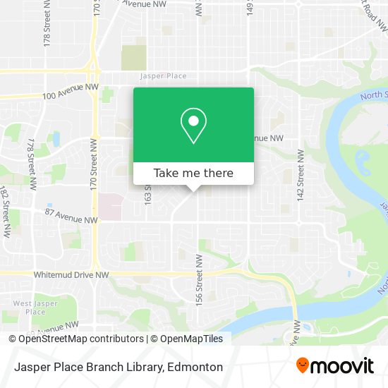 Jasper Place Branch Library map