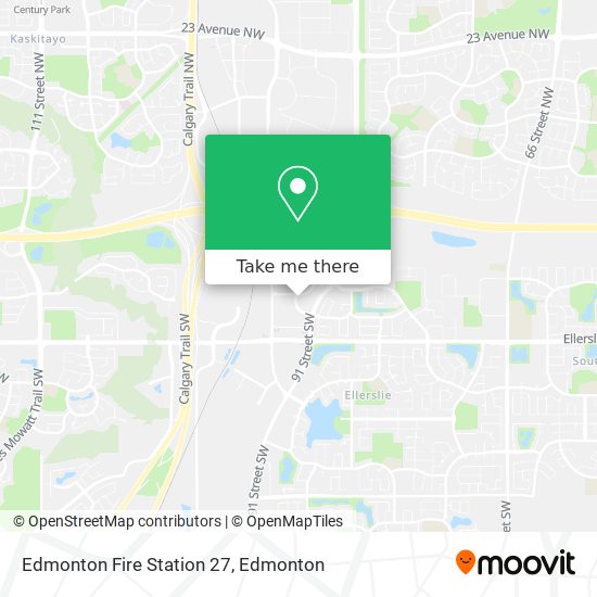 Edmonton Fire Station 27 map