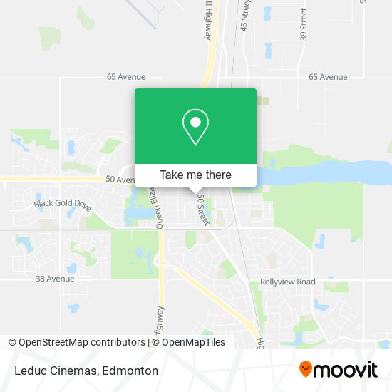 Leduc Cinemas map