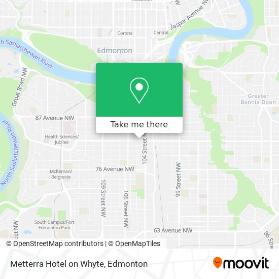 Metterra Hotel on Whyte plan