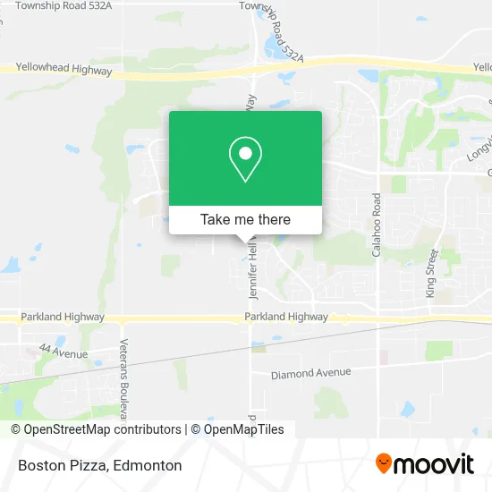 Boston Pizza map