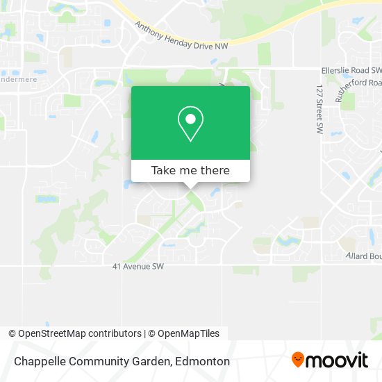 Chappelle Community Garden map