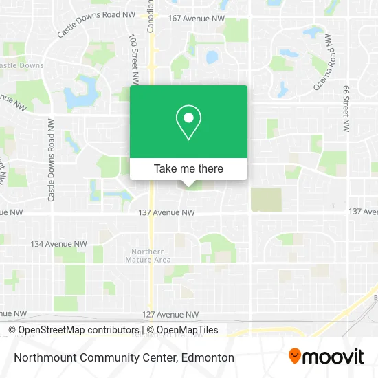 Northmount Community Center map