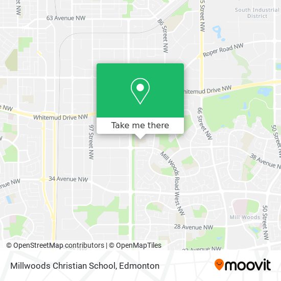 Millwoods Christian School map