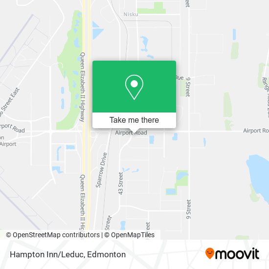 Hampton Inn/Leduc map