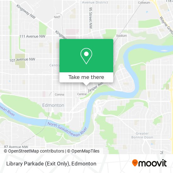 Library Parkade (Exit Only) plan