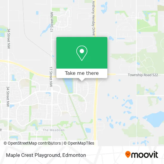 Maple Crest Playground map