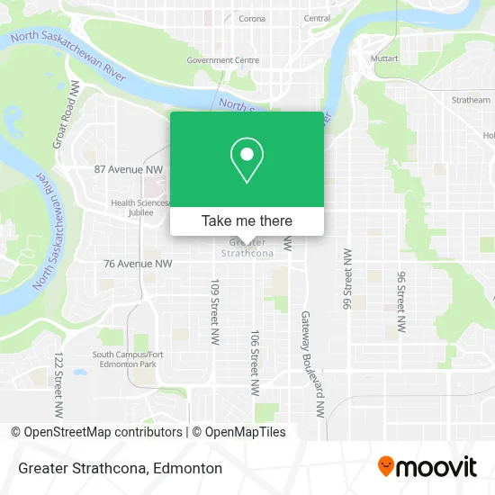 Greater Strathcona map