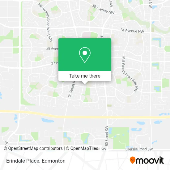 Erindale Place map