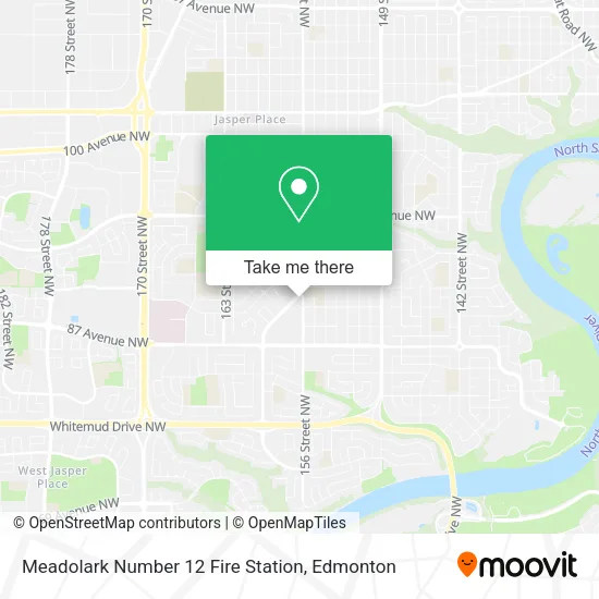 Meadolark Number 12 Fire Station map