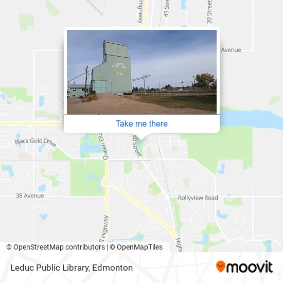 Leduc Public Library map