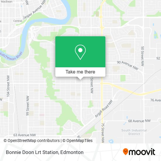 Bonnie Doon Lrt Station map