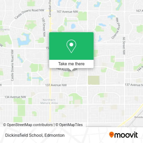 Dickinsfield School map