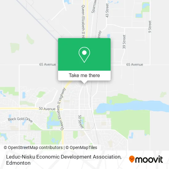 Leduc-Nisku Economic Development Association map