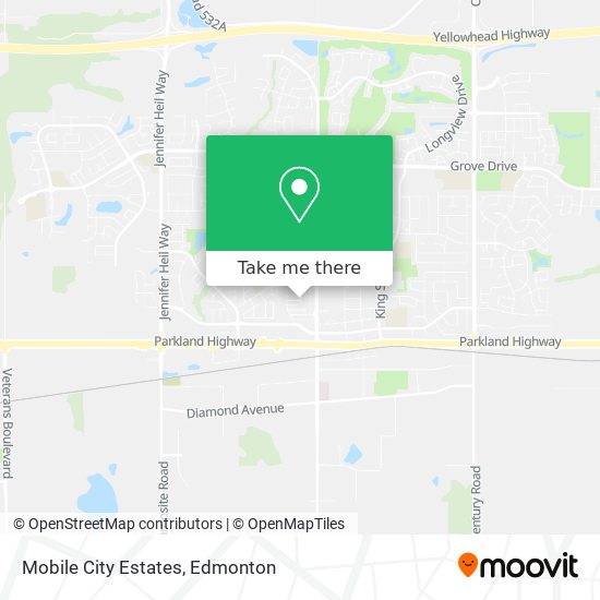Mobile City Estates map